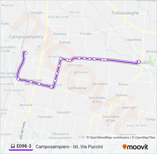 E098-3 Bus Line Map