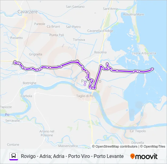 E601/0 - E609 Bus Line Map