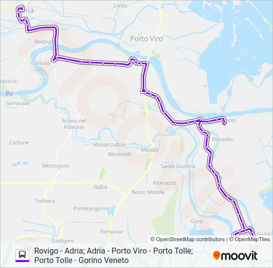 E601/0 - E601/1 - E607/0 Bus Line Map