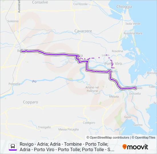 E601/0 - E603/1 - E601/1 - E603/0 Bus Line Map