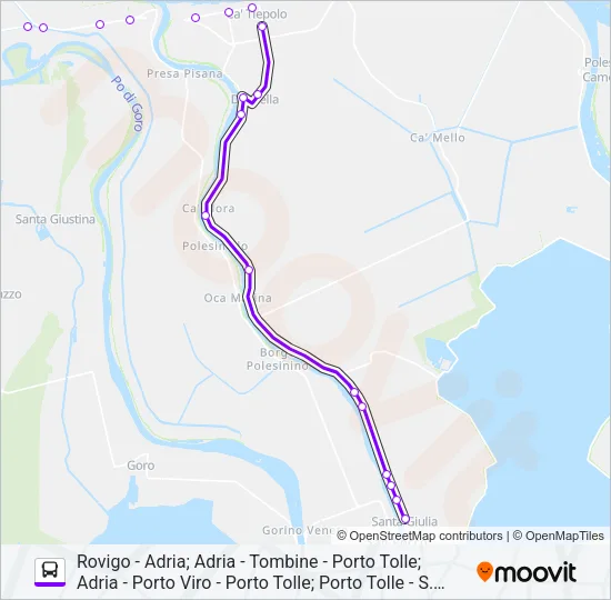 E601/0 - E603/1 - E601/1 - E603/0 Bus Line Map