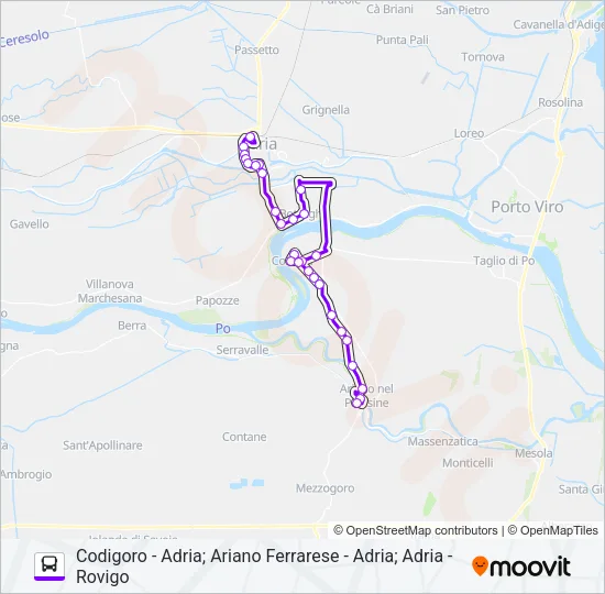 E604/0 - E602/0 - E601/0 Bus Line Map