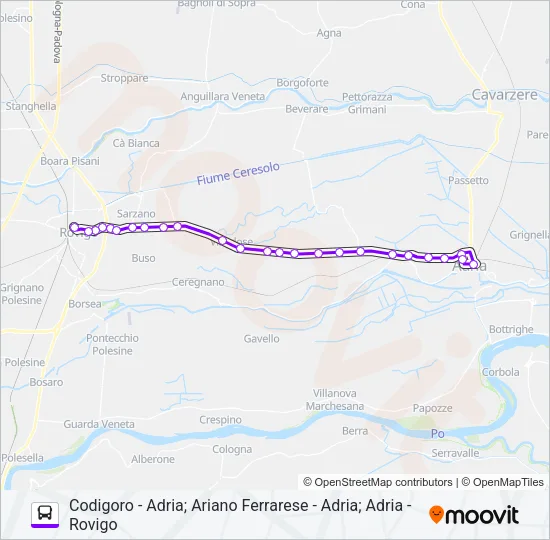 E604/0 - E602/0 - E601/0 Bus Line Map