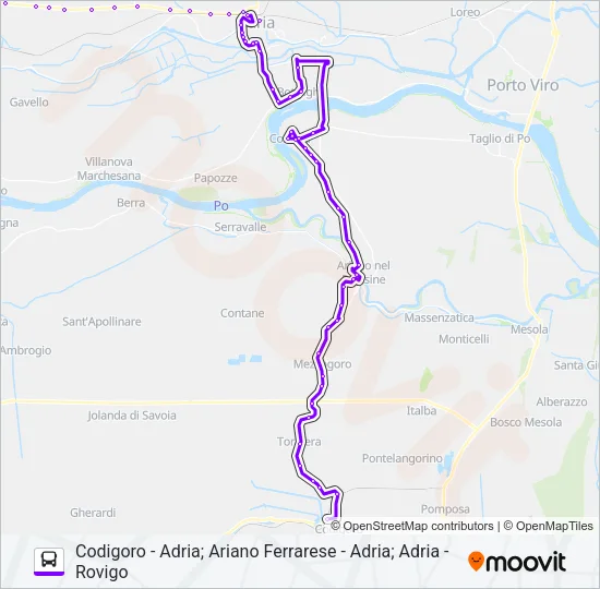 E604/0 - E602/0 - E601/0 Bus Line Map