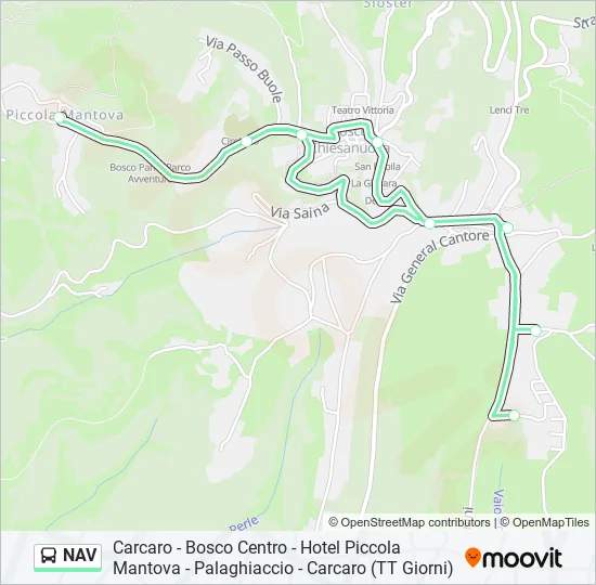 NAV Bus Line Map