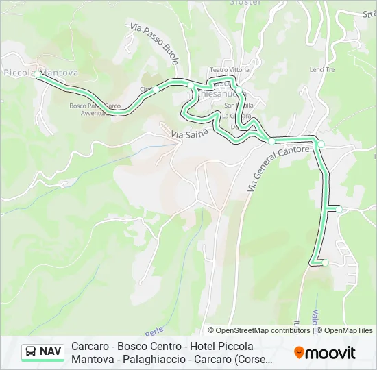 NAV Bus Line Map