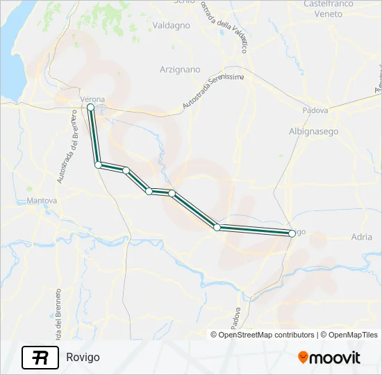 R Train Line Map