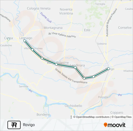 R Train Line Map