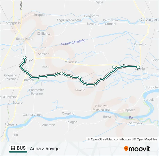 BUS Line Map
