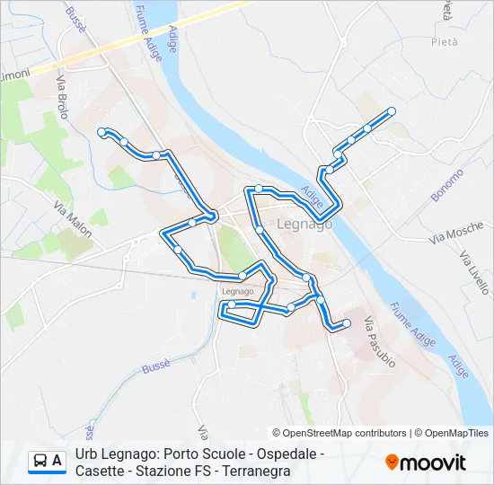A Bus Line Map