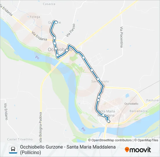 GARBELLINI Bus Line Map