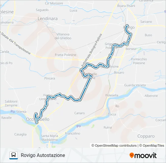 GARBELLINI Bus Line Map