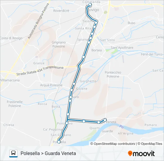 GARBELLINI Bus Line Map