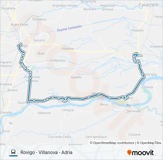 GARBELLINI Bus Line Map