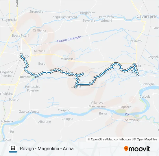 GARBELLINI Bus Line Map