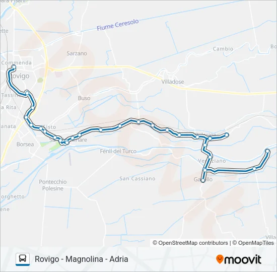 GARBELLINI Bus Line Map