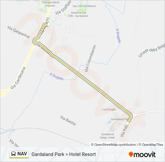 NAV Bus Line Map