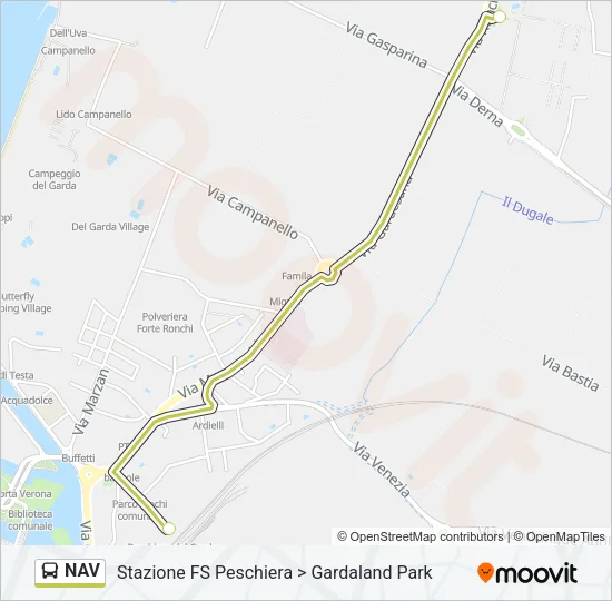 NAV Bus Line Map