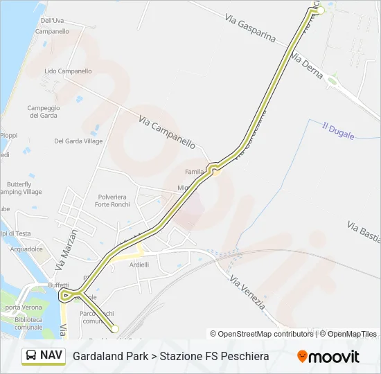 NAV Bus Line Map