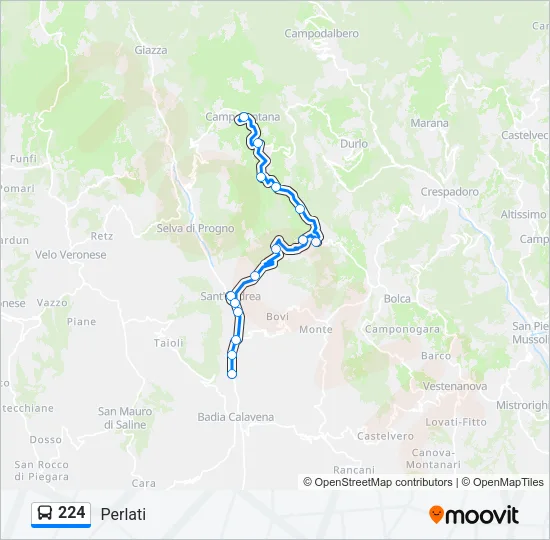 224 Bus Line Map