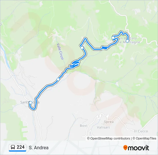224 Bus Line Map