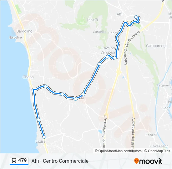 479 Bus Line Map
