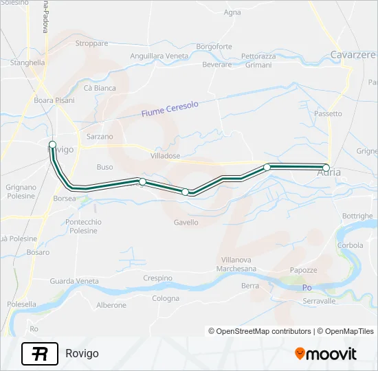 R Train Line Map