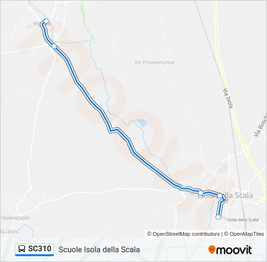 SC310 Bus Line Map