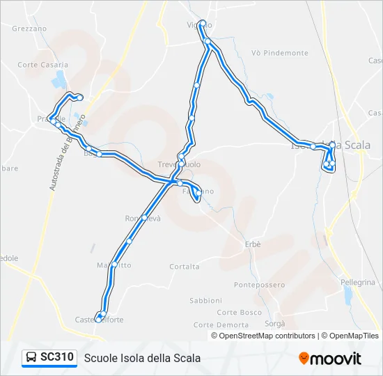 SC310 Bus Line Map