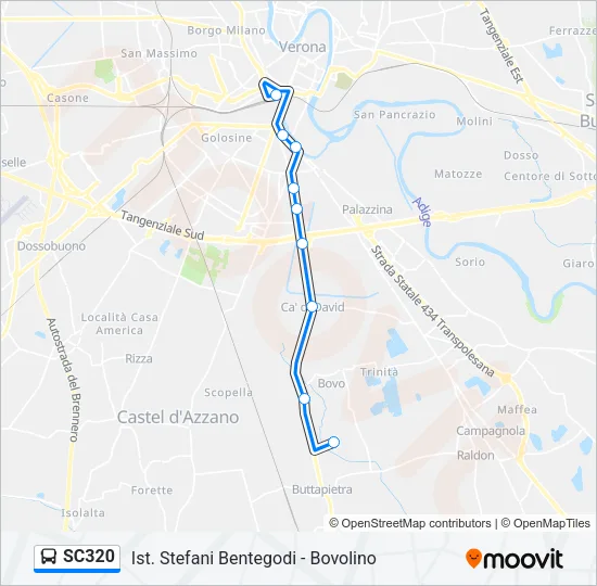 SC320 Bus Line Map