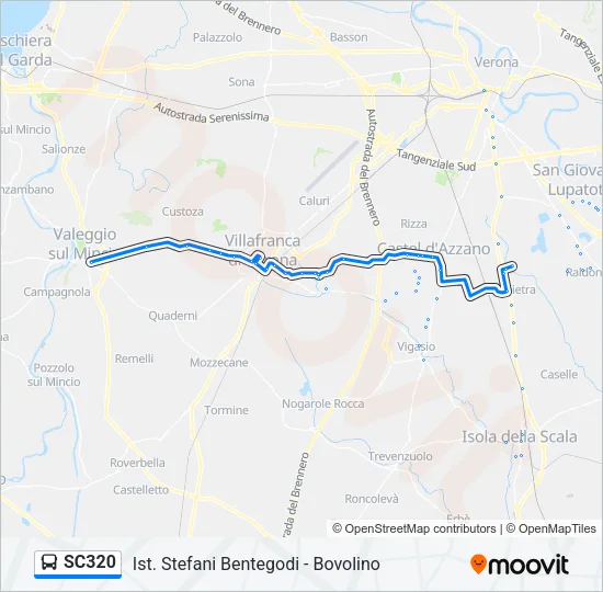 SC320 Bus Line Map
