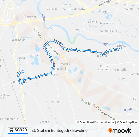 SC320 Bus Line Map