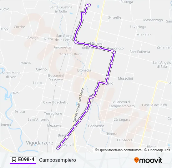 E098-4 Bus Line Map