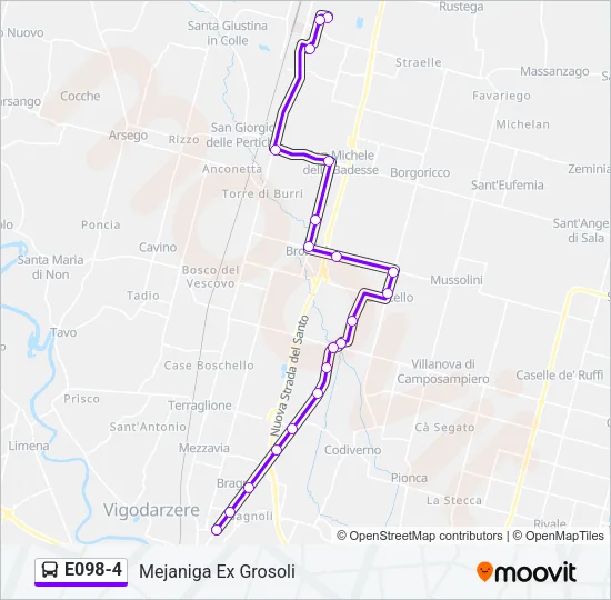 E098-4 Bus Line Map