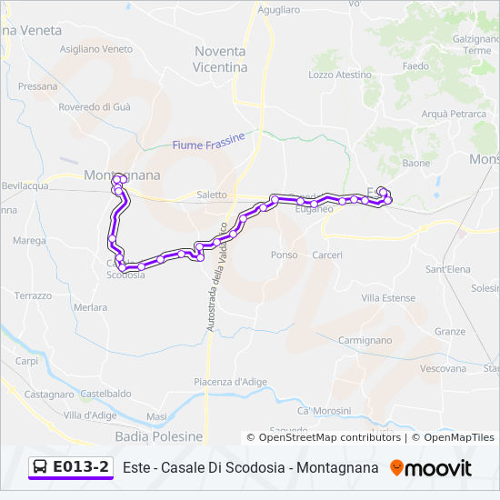 E013-2 bus Line Map