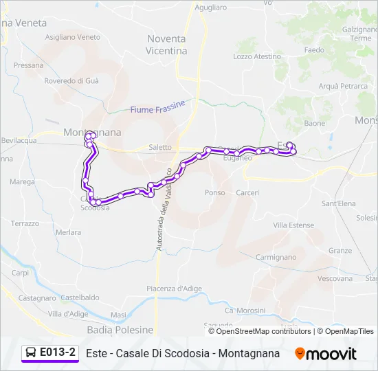 E013-2 Bus Line Map