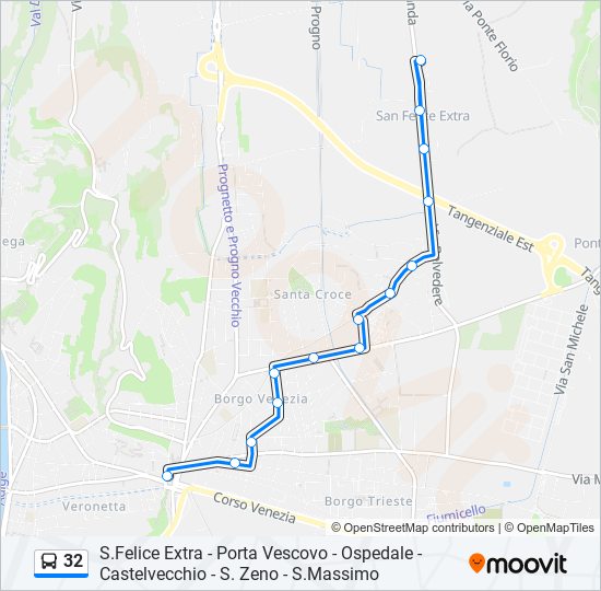 32 bus Line Map