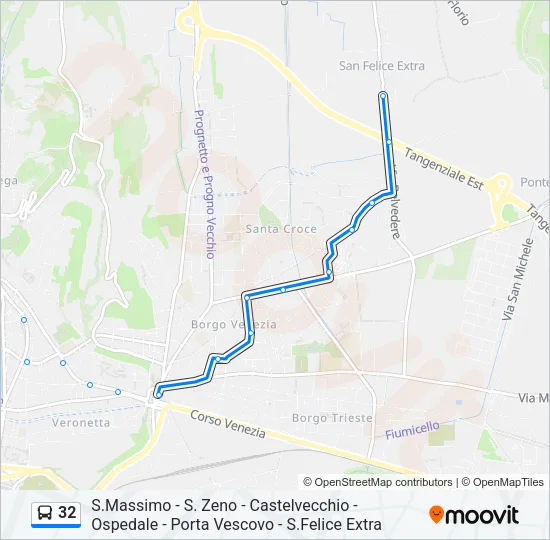 32 Bus Line Map