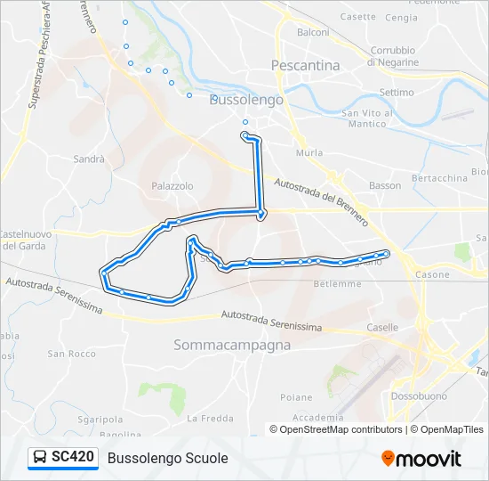 SC420 Bus Line Map