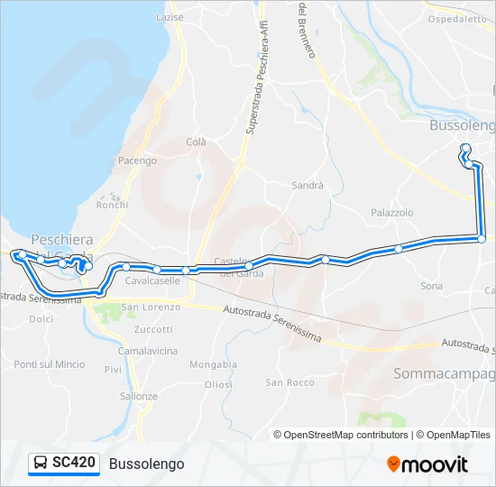 SC420 Bus Line Map