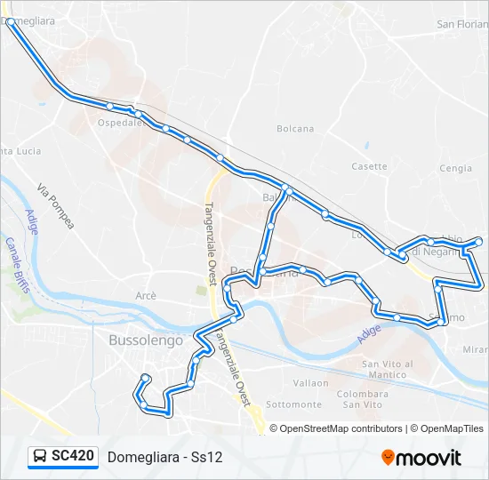 SC420 Bus Line Map