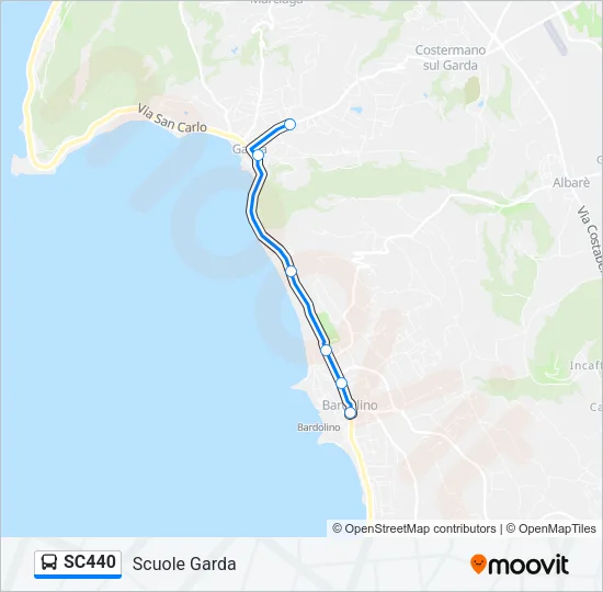 SC440 Bus Line Map
