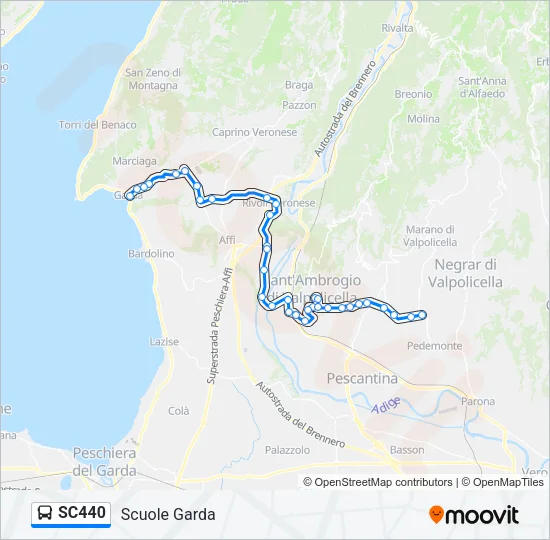 SC440 Bus Line Map