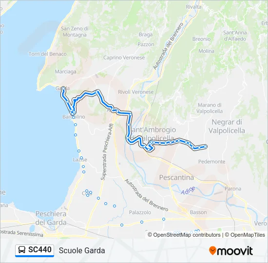 SC440 Bus Line Map