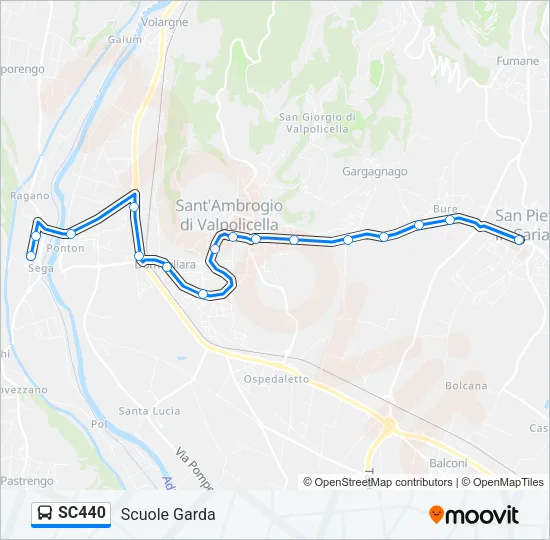 SC440 Bus Line Map