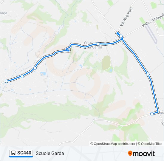SC440 bus Line Map