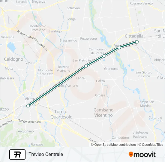 R Train Line Map