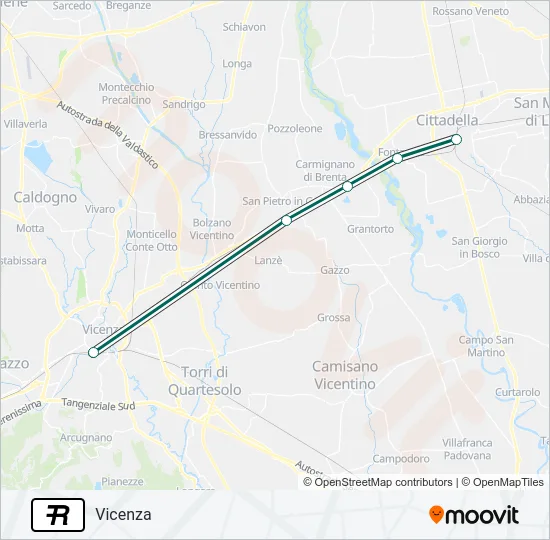 R Train Line Map