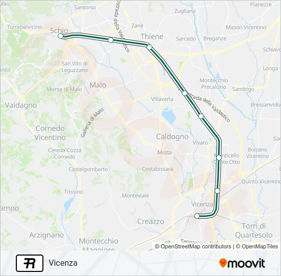 R Train Line Map