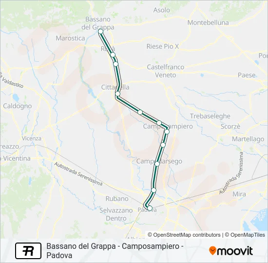 R Train Line Map